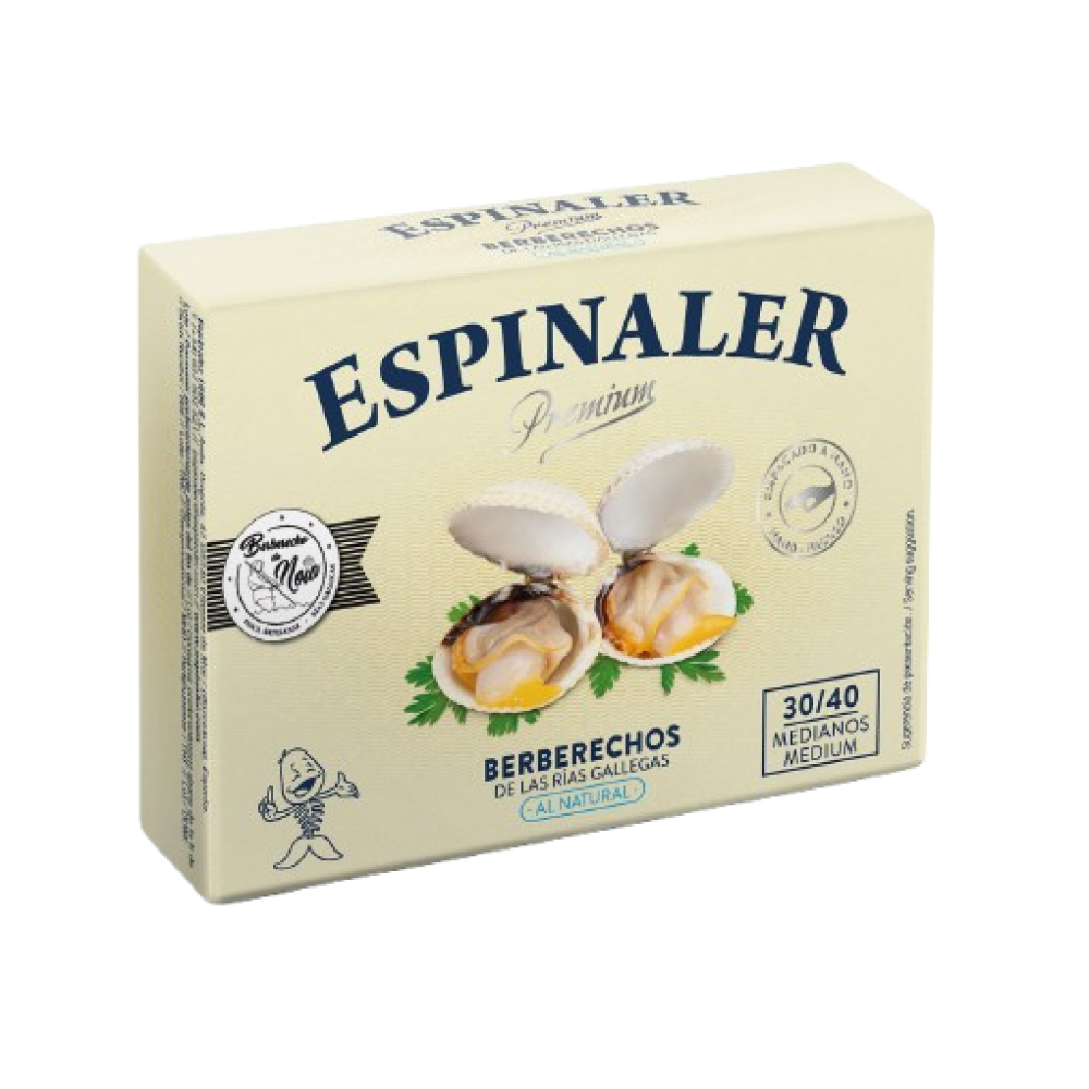 Espinaler Premium Berberechos al natural (30/40)