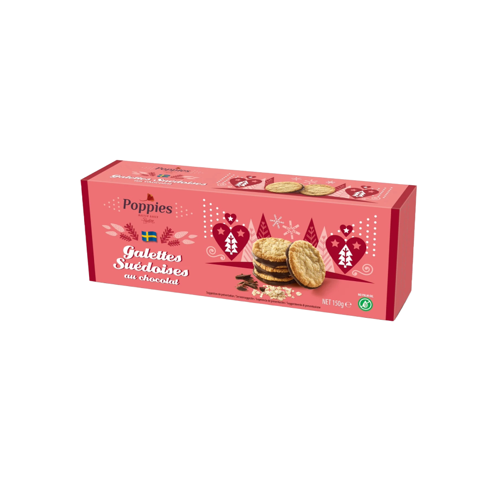 Poppies Galetes de Civada amb Xocolata (150 g)