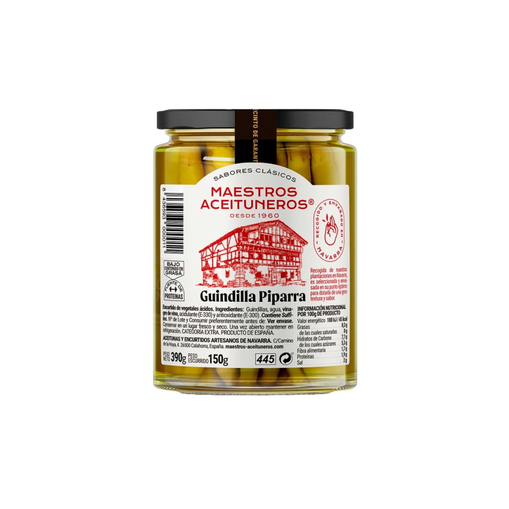 Maestros Aceituneros Guindilla Piparra (390 gr)